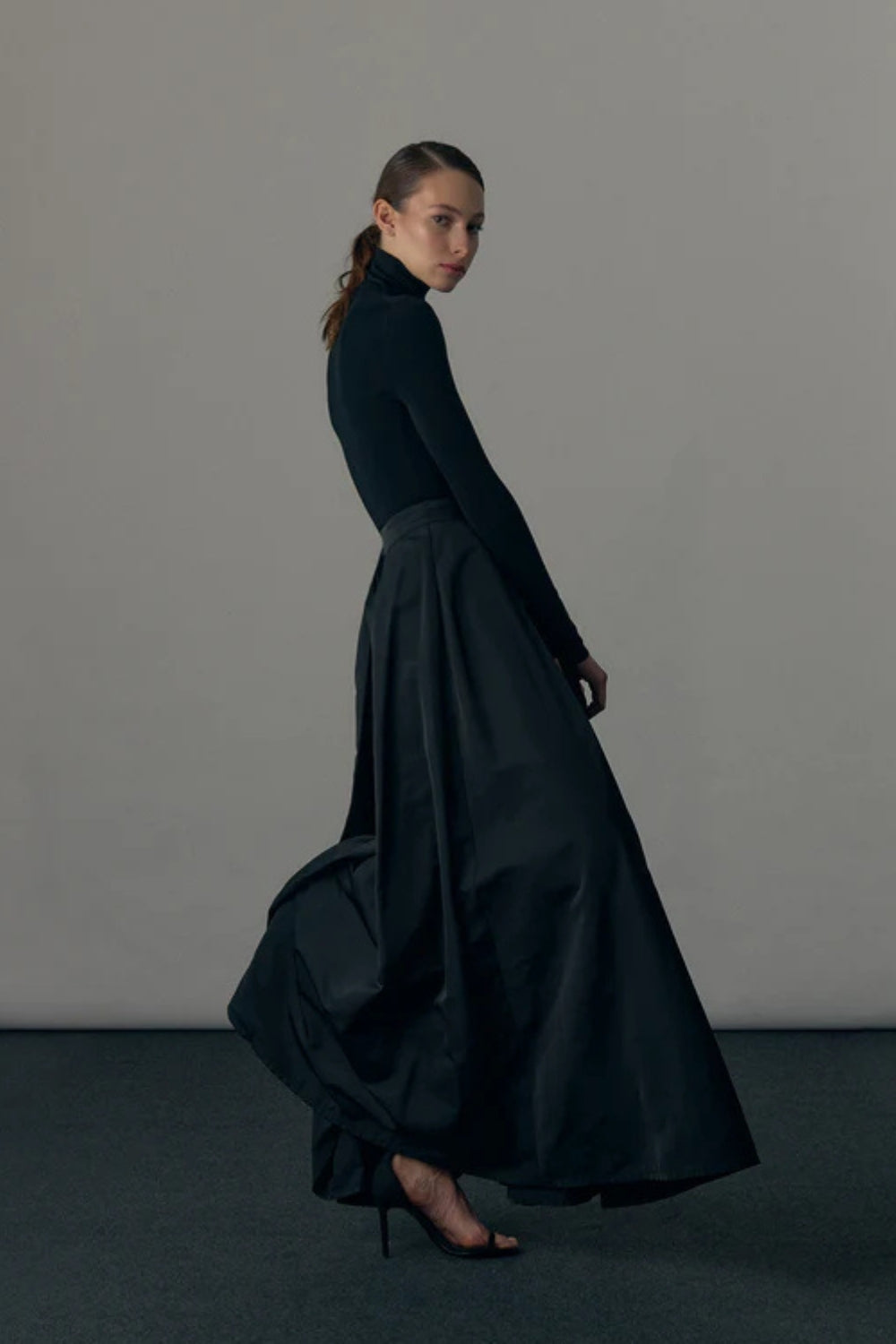 Agata Merino Wool Turtleneck - Noir