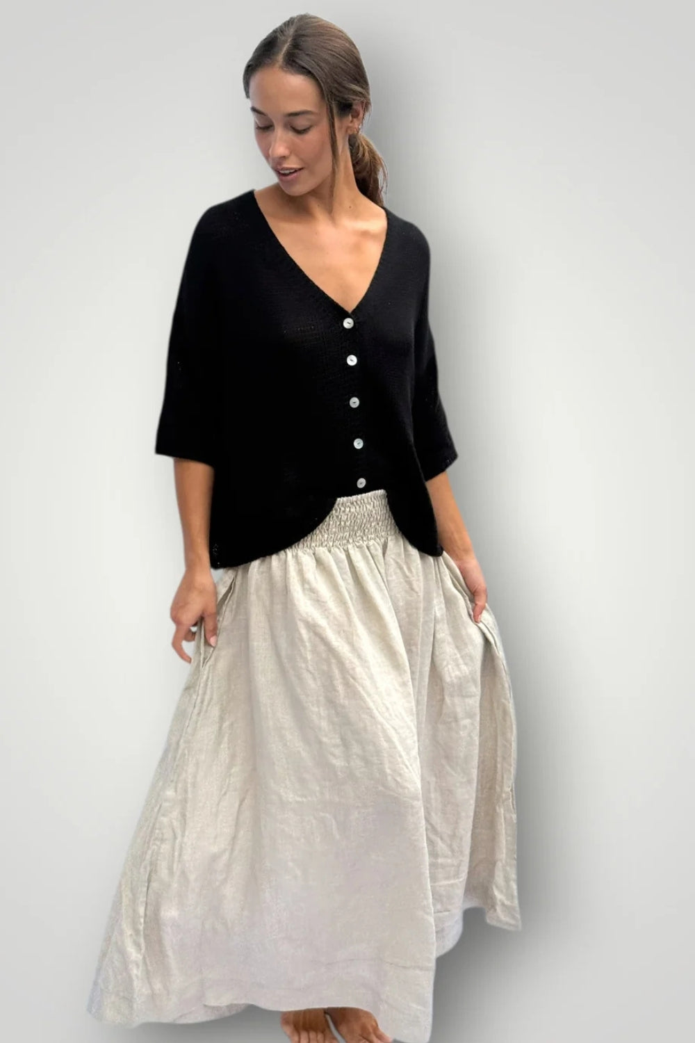 Lulu Linen Skirt - Multiple Colours