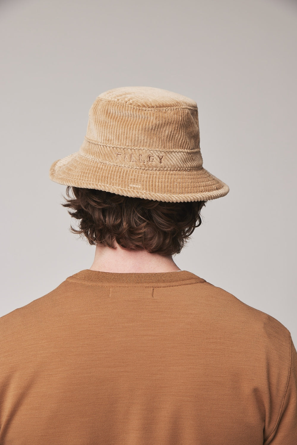 Iconic T1 Cord Bucket Hat - Camel