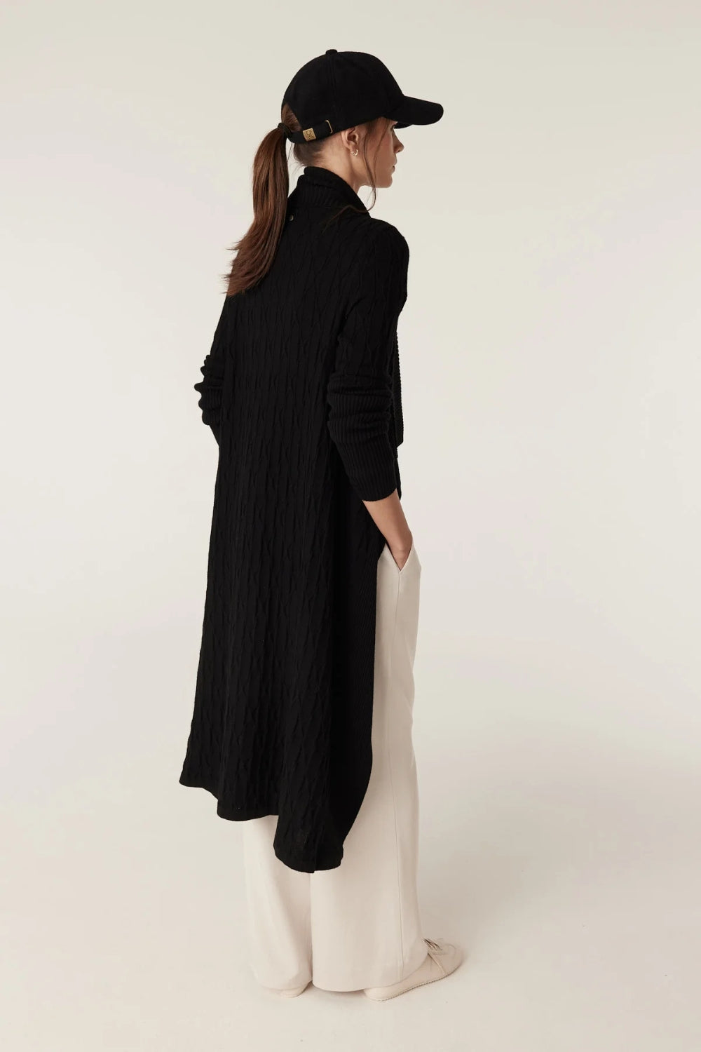 The Beaumont Merino Wool Cardigan - Black