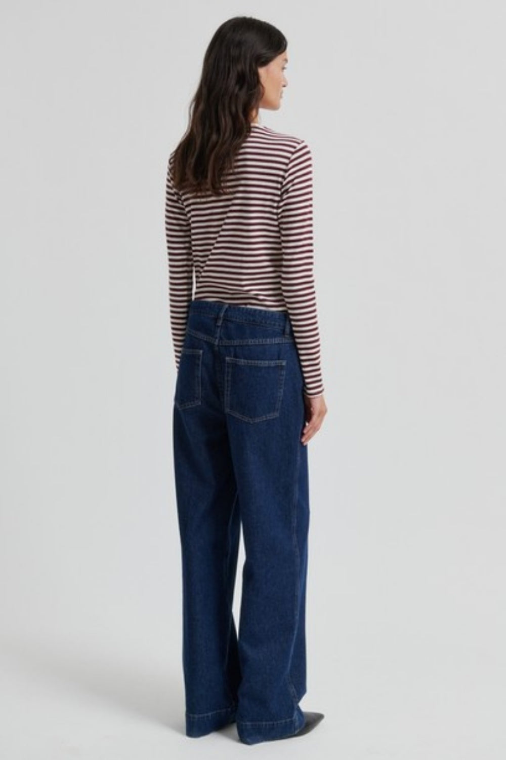 Alvida Long Sleeve Stipe Top - Fudge