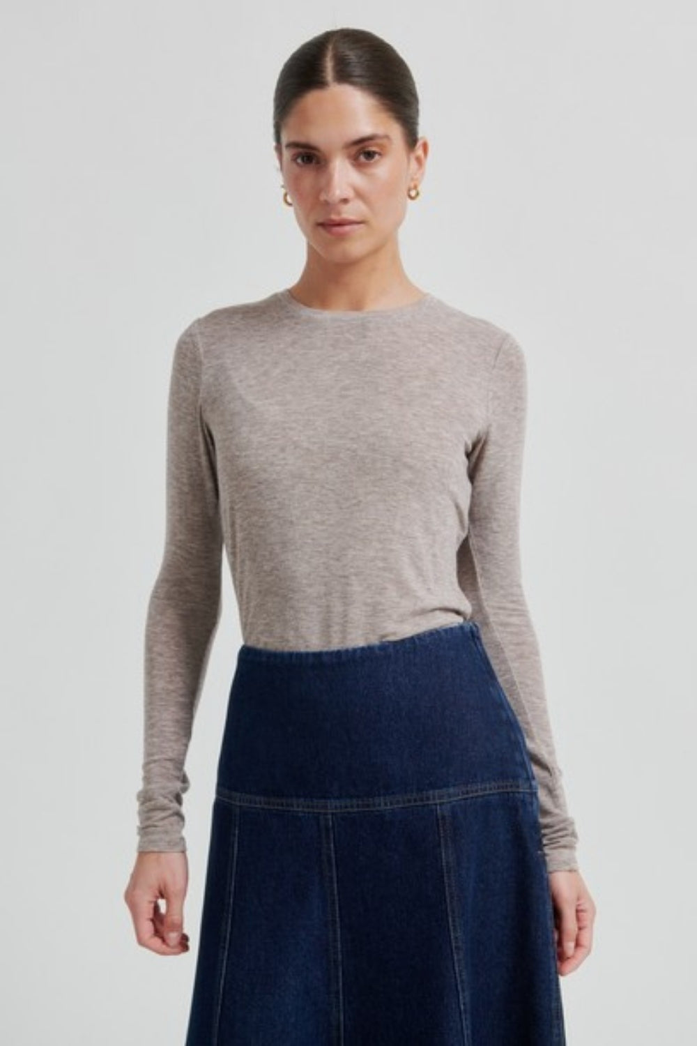 Columbo Denim Skirt - Dark Blue