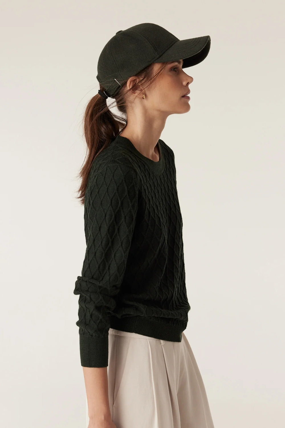 The Hampden Merino Jumper - Moss