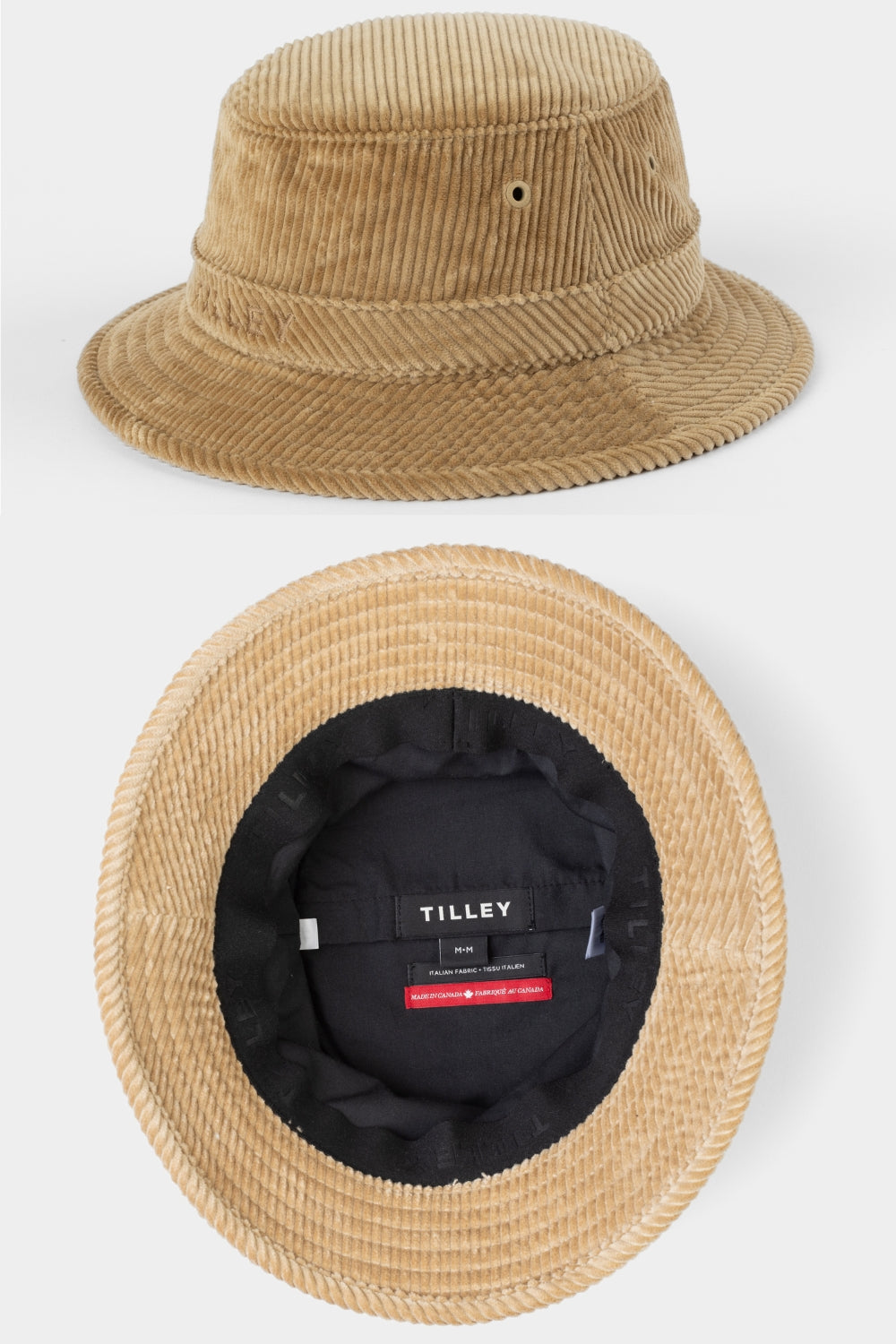 Iconic T1 Cord Bucket Hat - Camel