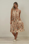 Wildflower Field Night Dress - Beige