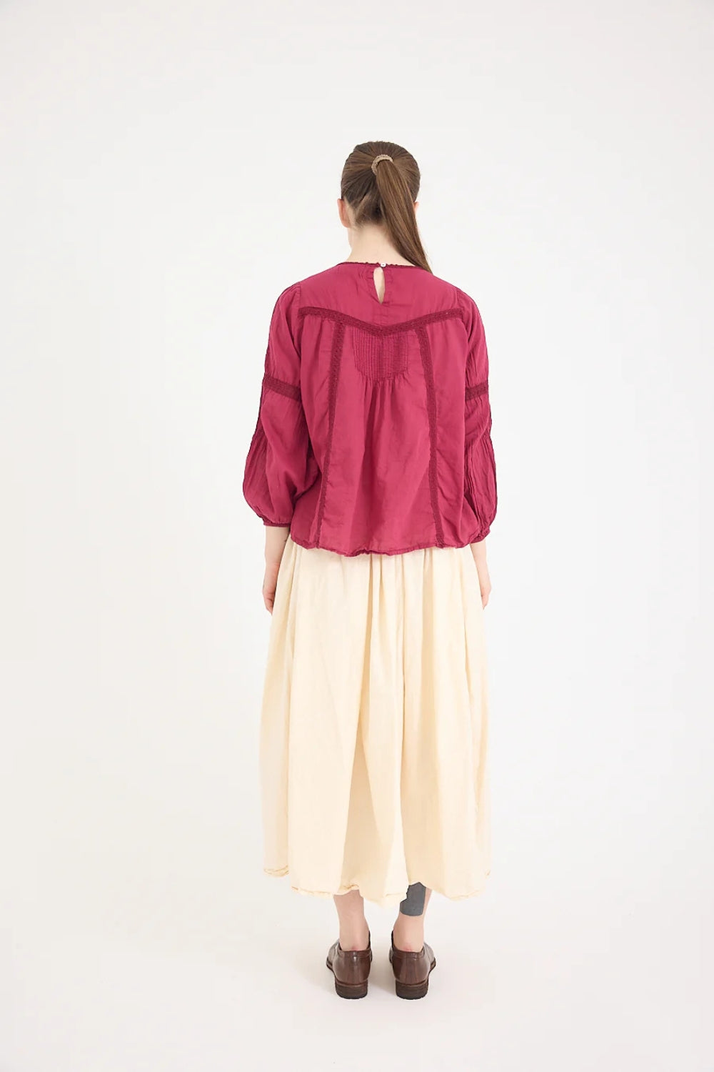 Alice Lace Blouse - Berry