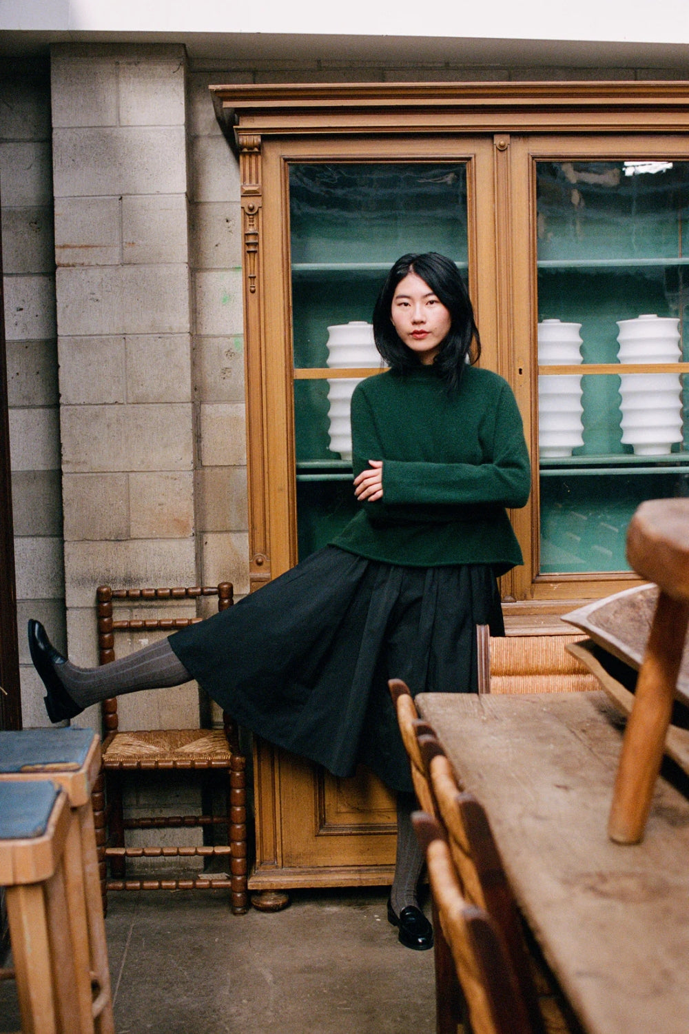 Eclipse Funnel Neck - Verdant Green