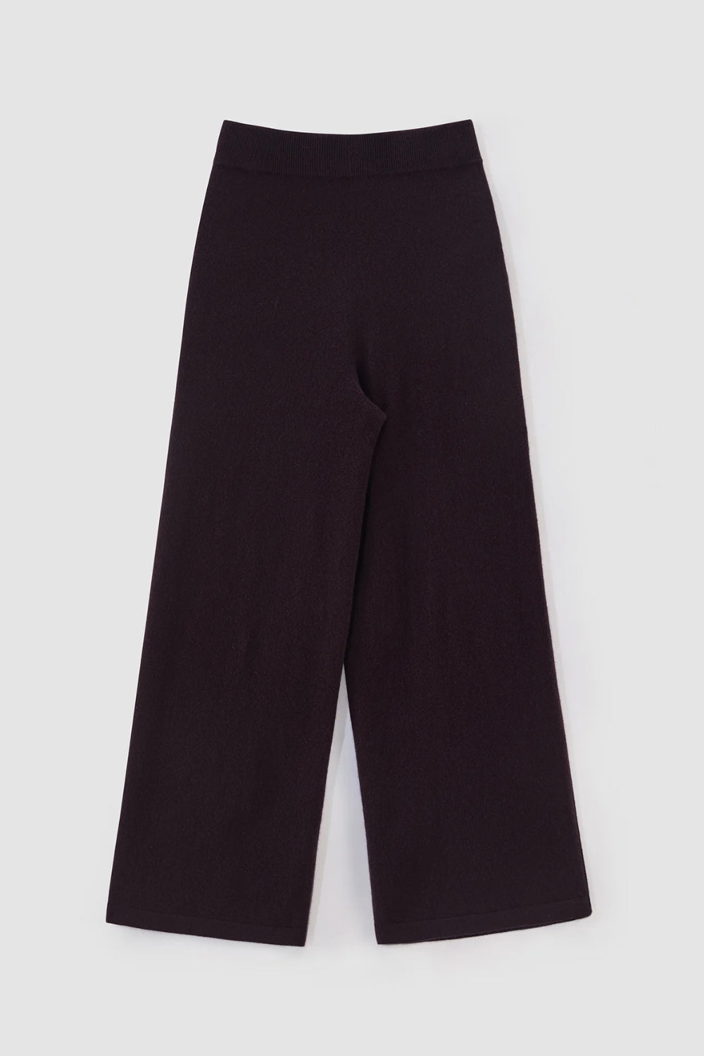 Wool Cashmere Side Stitch Pants - Merlot