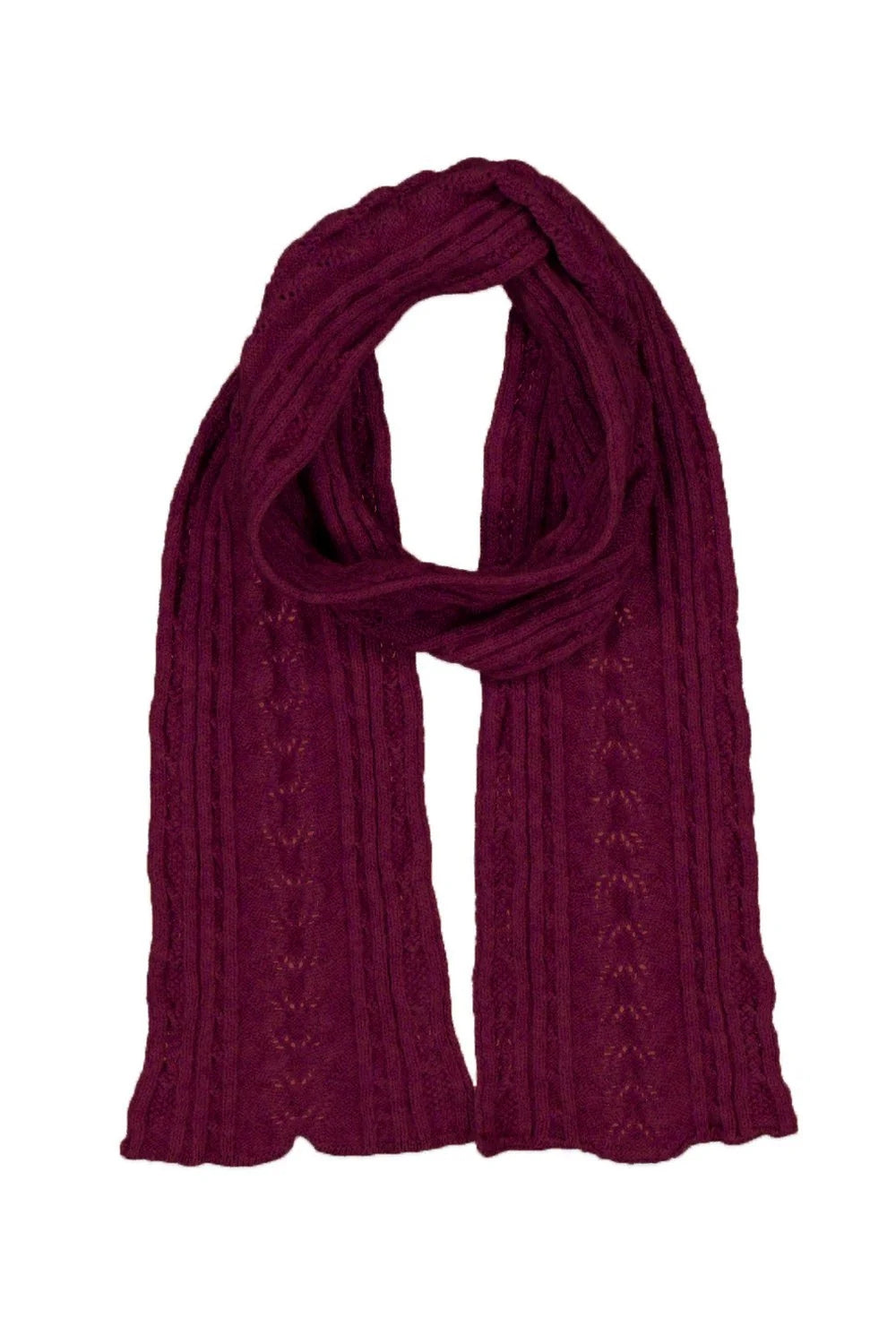Possum Merino Cable Scarf - Multiple Colours