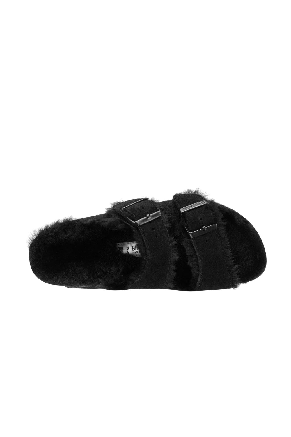 Arizona Shearling Black Suede Leather/Shearling - Narrow