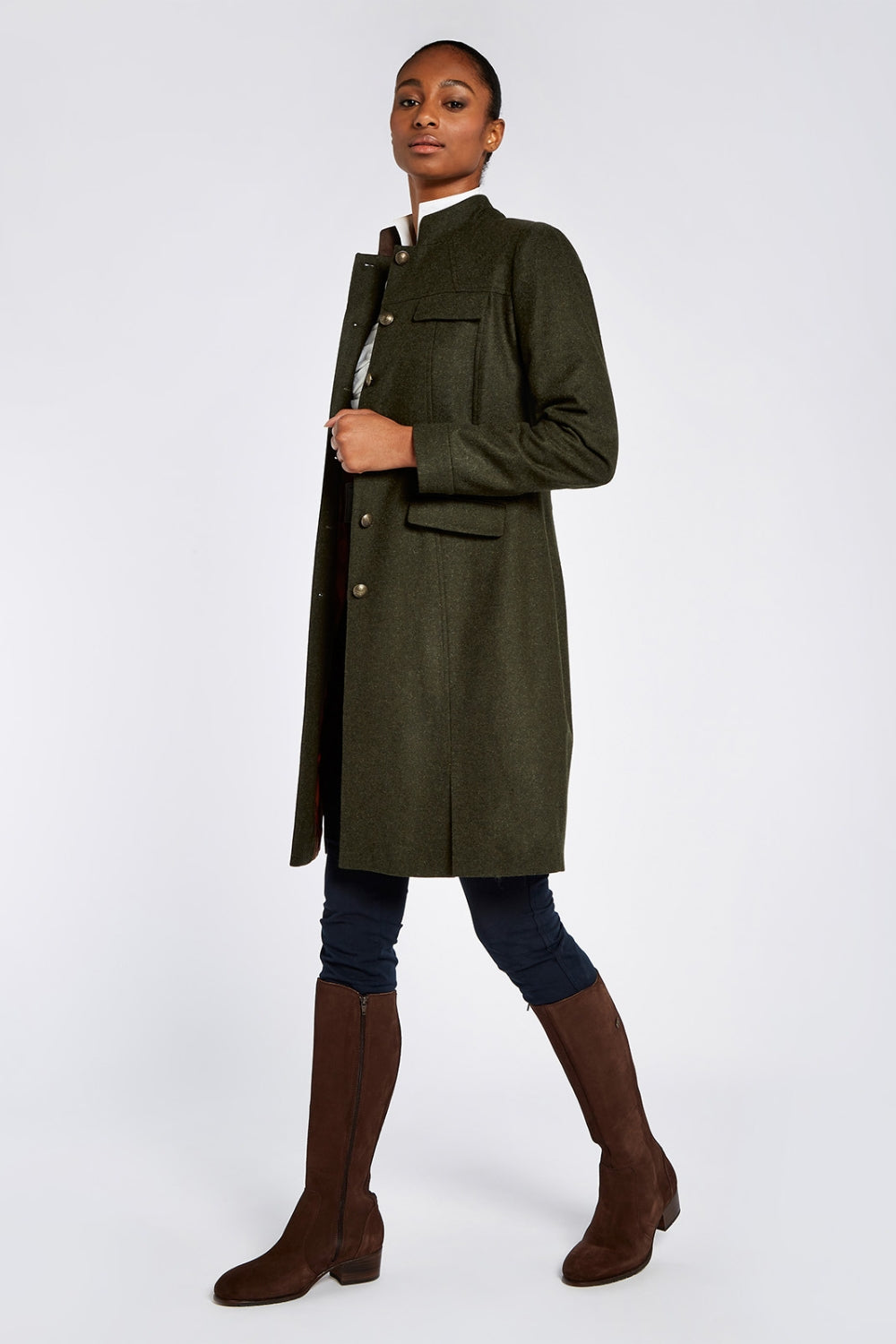 Coolepark Tweed Coat - Loden