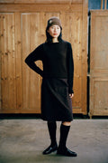Tip Toe Knee High Socks - Black/Chestnut