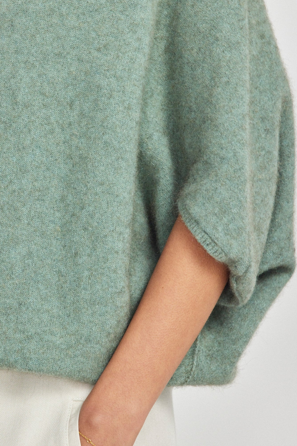 Air Cape Sweater - Eggshell