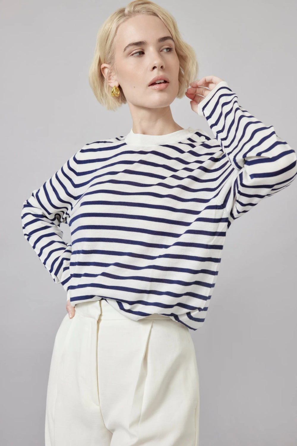 Gabriel Stripe - Navy