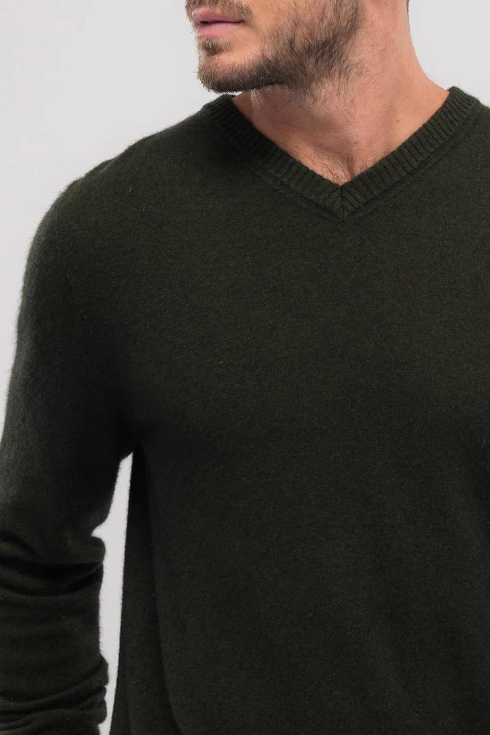 Men's Cassum V-Neck Sweater - Turtle