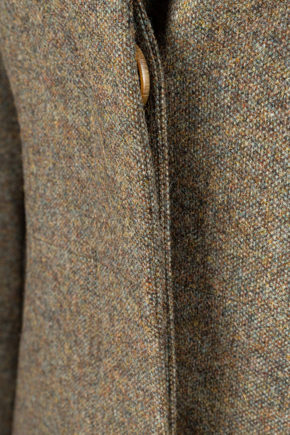 Virginia Coat - Shetland Donegal Tweed - Moss