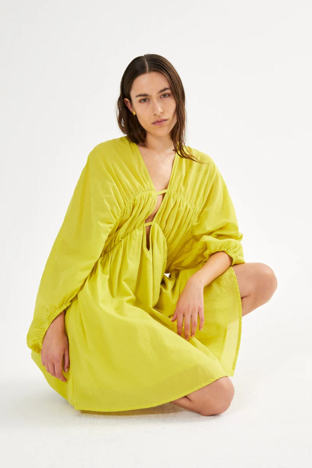 Corrina Dress - Acid Yellow