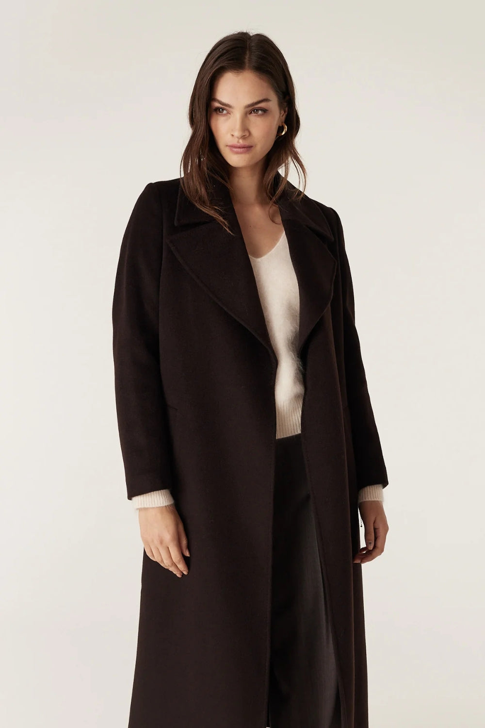Evans Wool Coat - Espresso