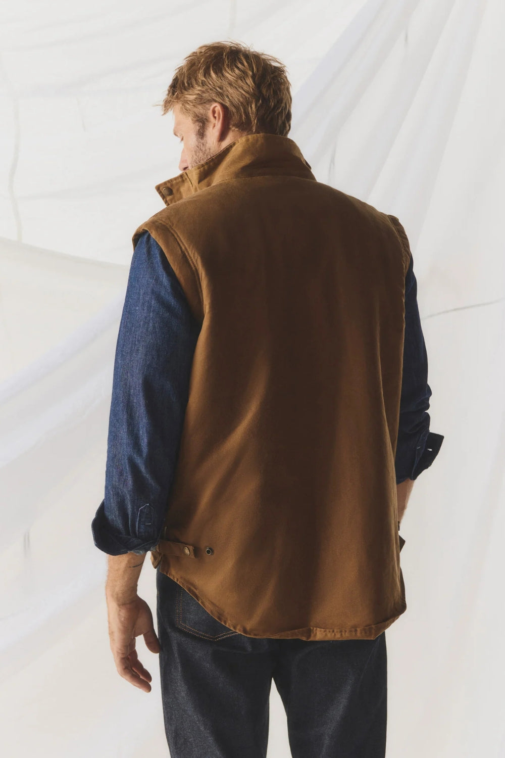 Men's Special Edition Vintage Wax Jumbuck Vest - Sandstone