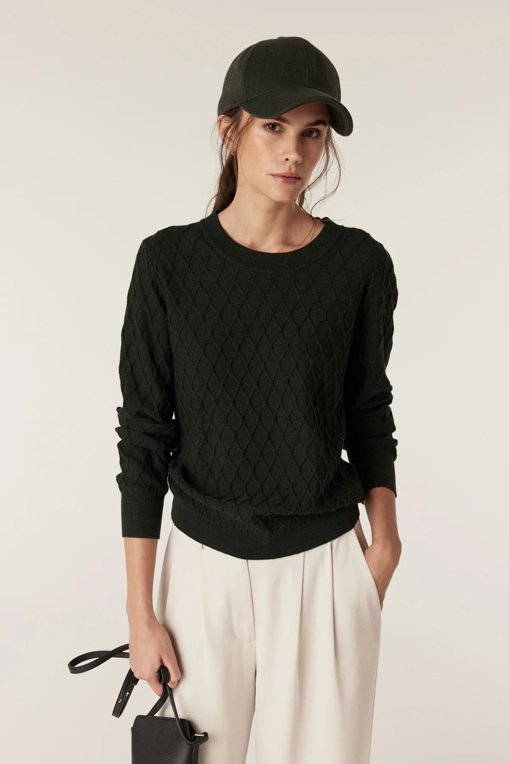 The Hampden Merino Jumper - Moss