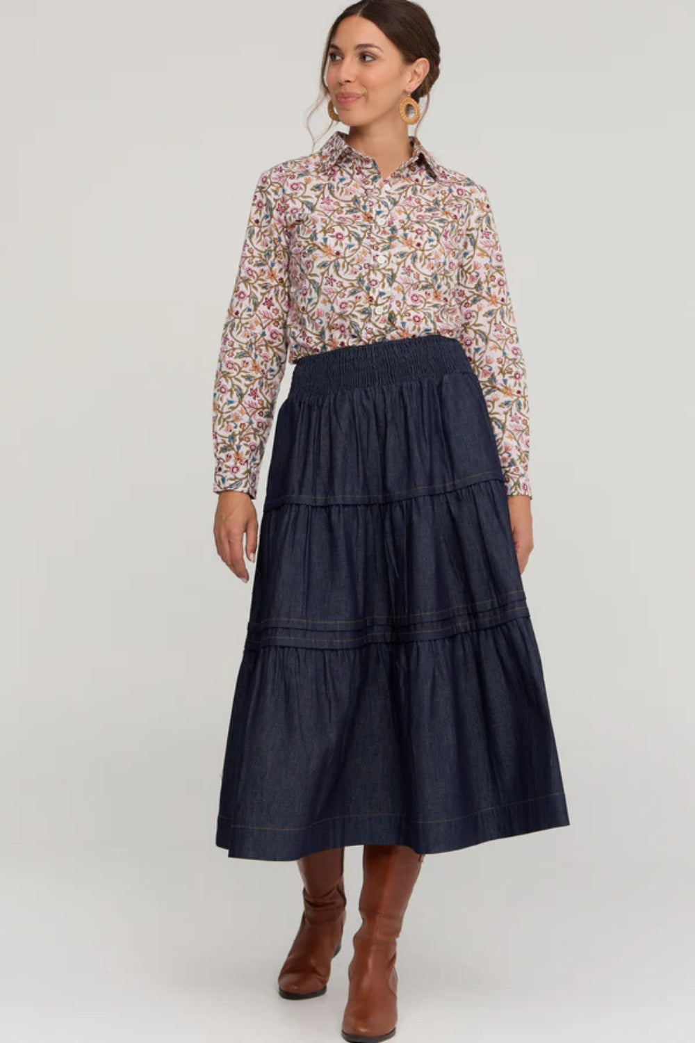 Saffron Denim Skirt