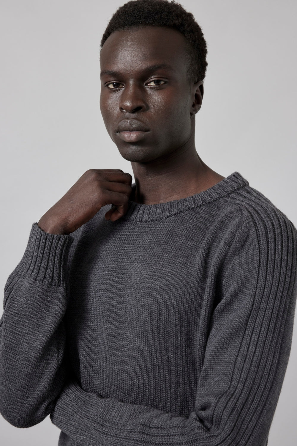 Kenneth Fishermens Jumper - Charcoal