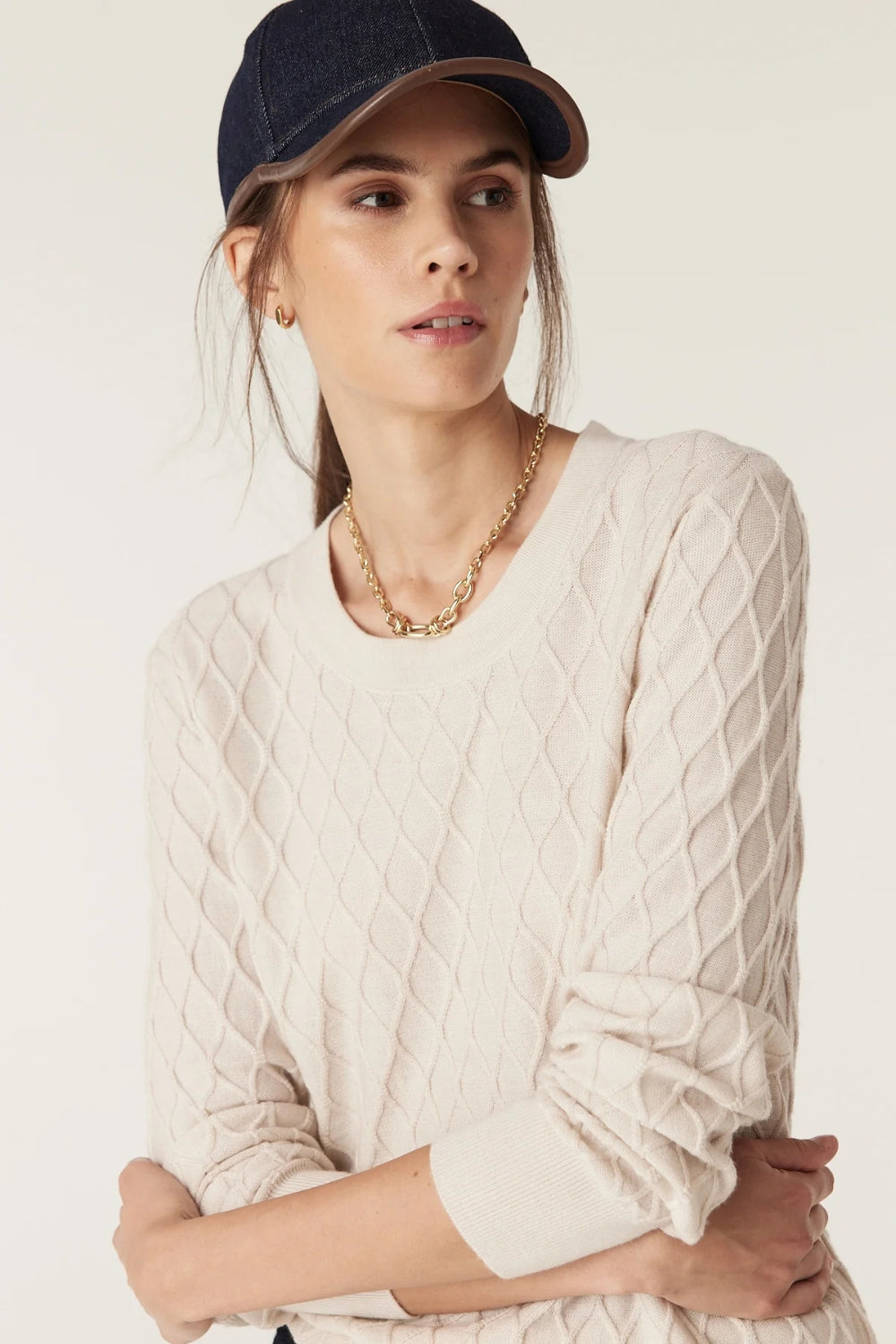 The Hampden Merino Jumper - Antique White