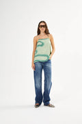 Karis Fluid Cami Top - Aloe Vera