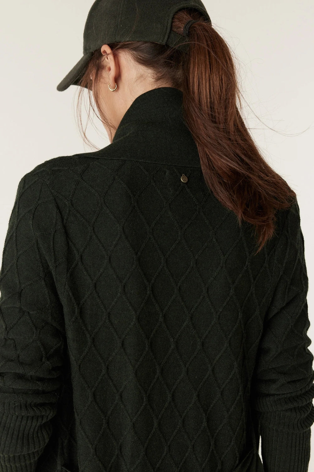 The Victoria Merino Cardigan - Moss