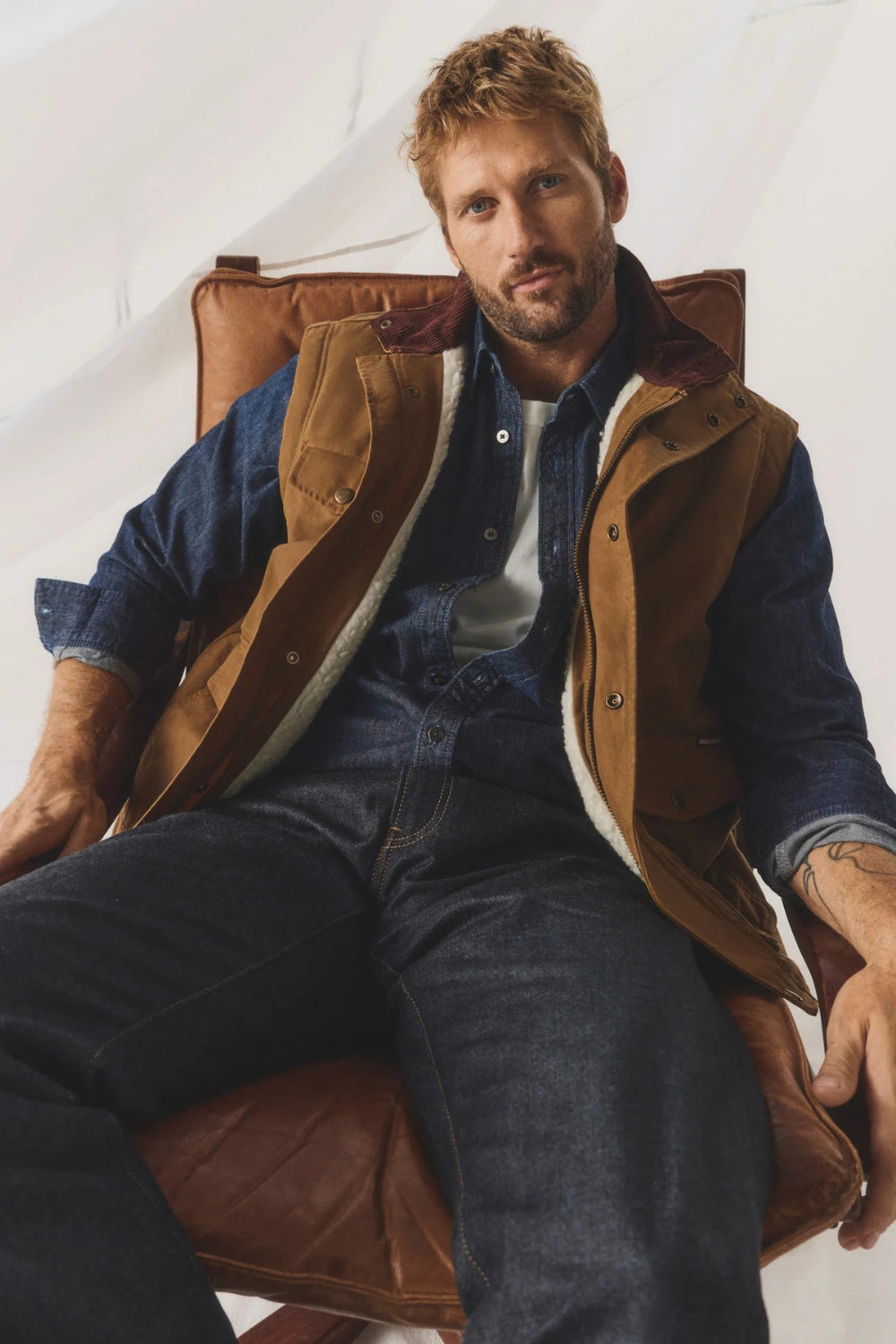 Men's Special Edition Vintage Wax Jumbuck Vest - Sandstone