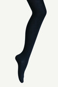 Merino Wool Flat Knit Tights - Navy