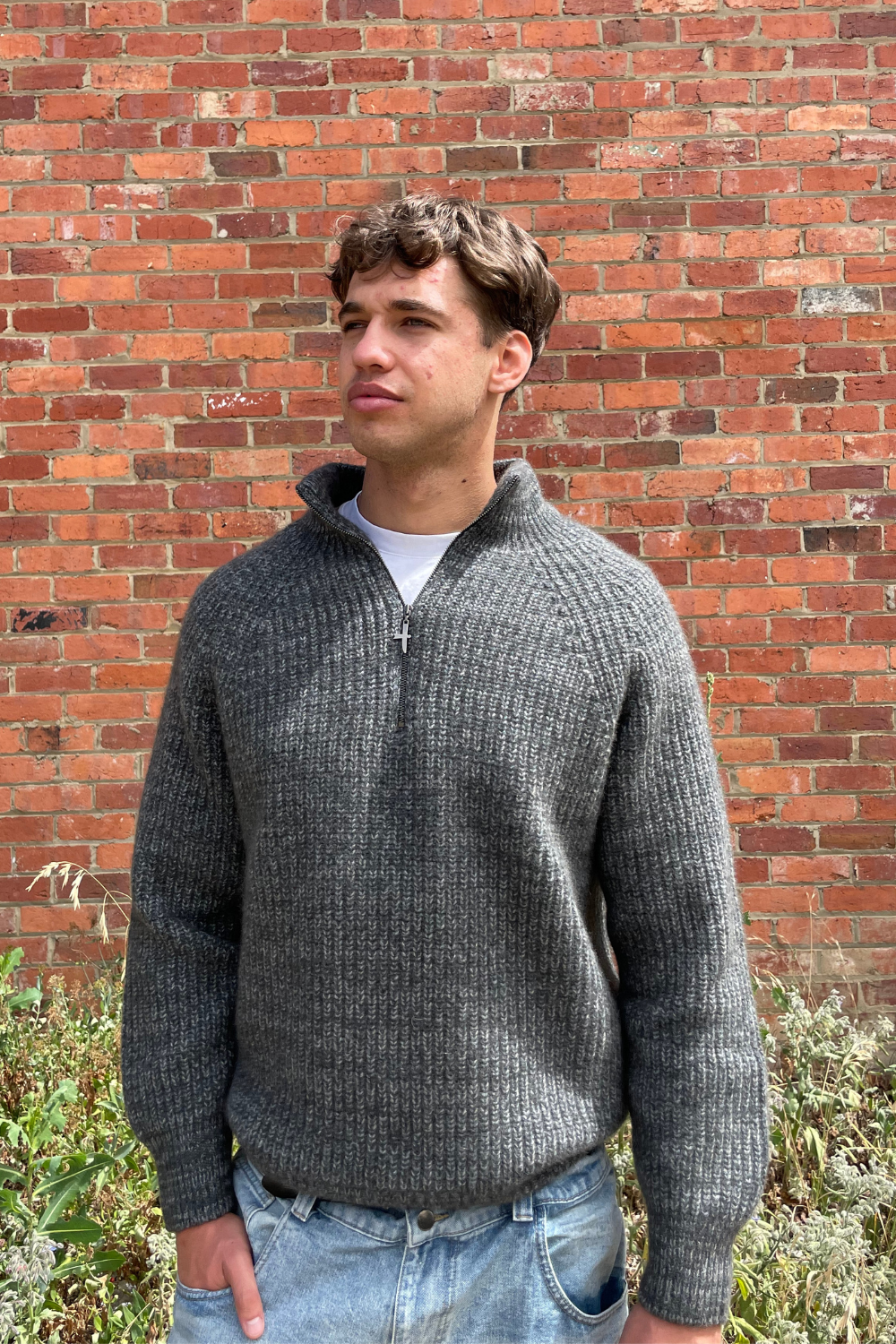 Kenzie Zip Sweater - Shadow / Bluestone - Unisex