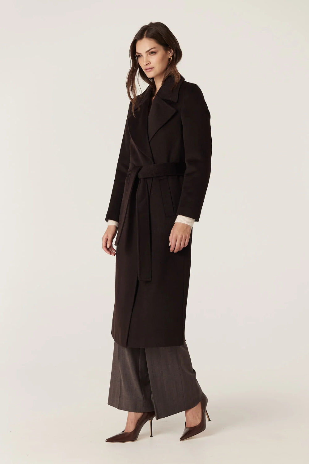 Evans Wool Coat - Espresso