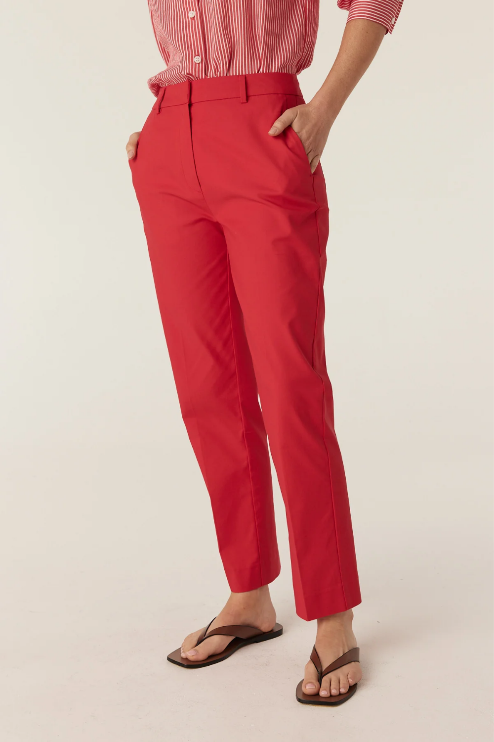 Aldo Sateen Pant - Red