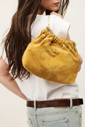 June Mini Tote Suede Bag - Safran