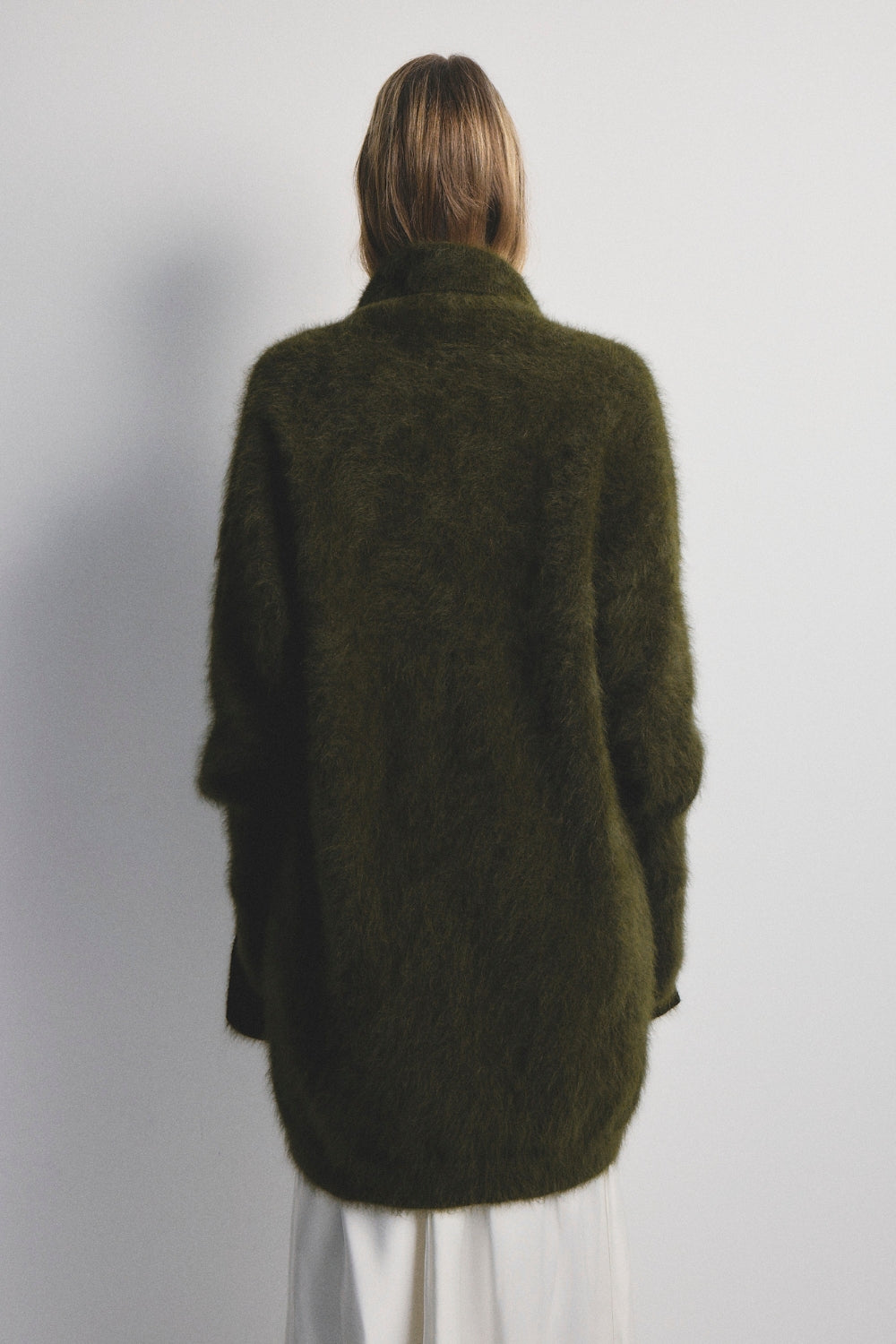 Sophia Open Cashmere Cardigan - Moss
