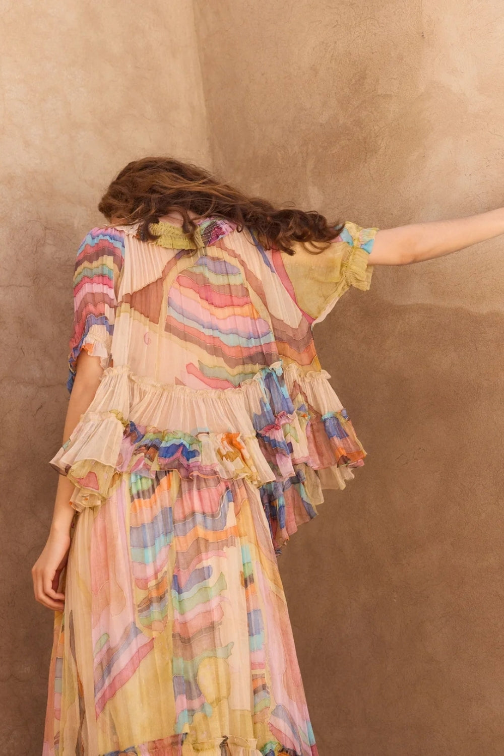 Malba Blouse 'Much More Joy' - Yellow Multi Colour