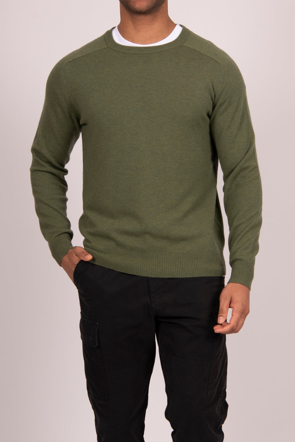 Saddle Shoulder Crew - Grass
