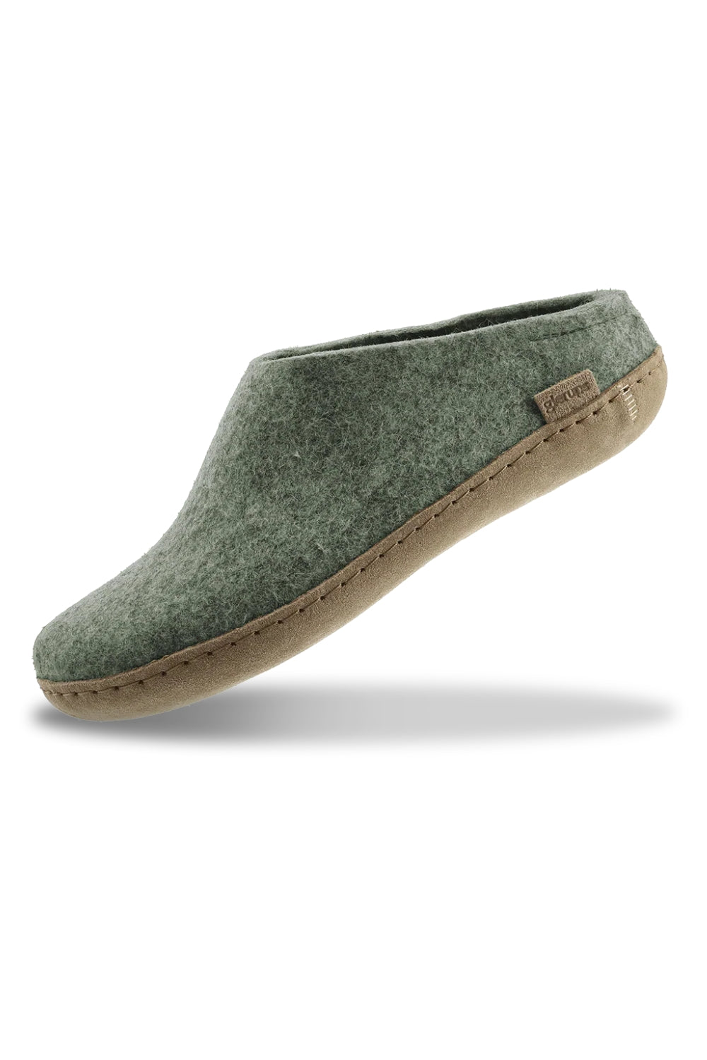 The Leather Slip On - Moss