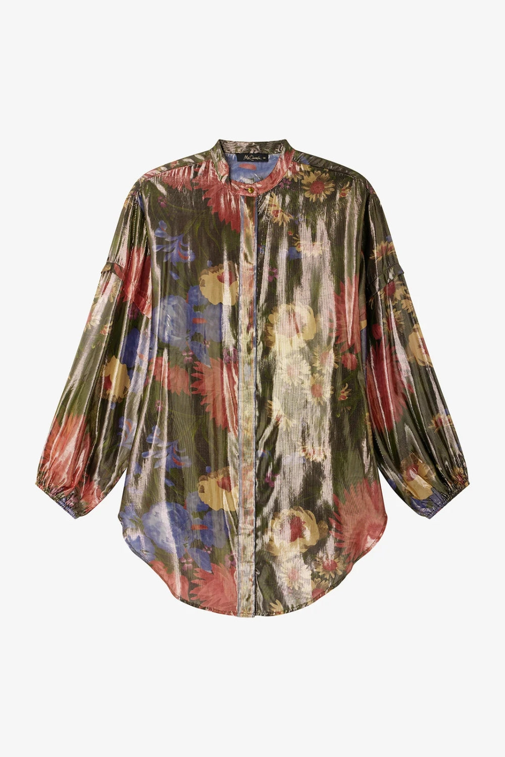 Bella Shirt - Green Flowers