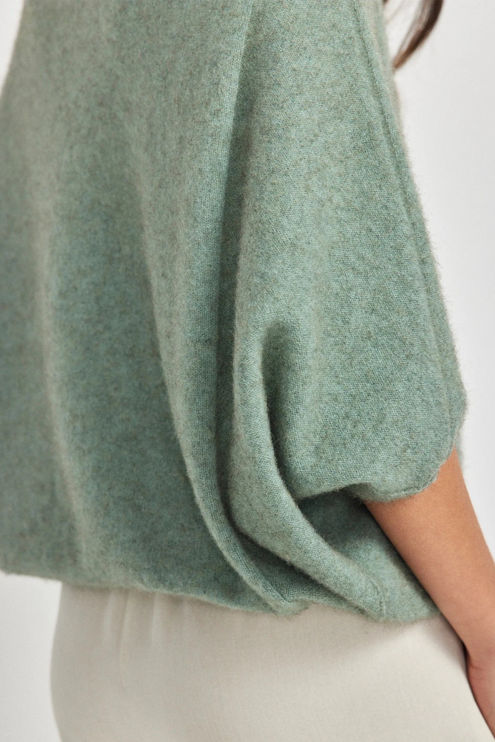 Air Cape Sweater - Eggshell
