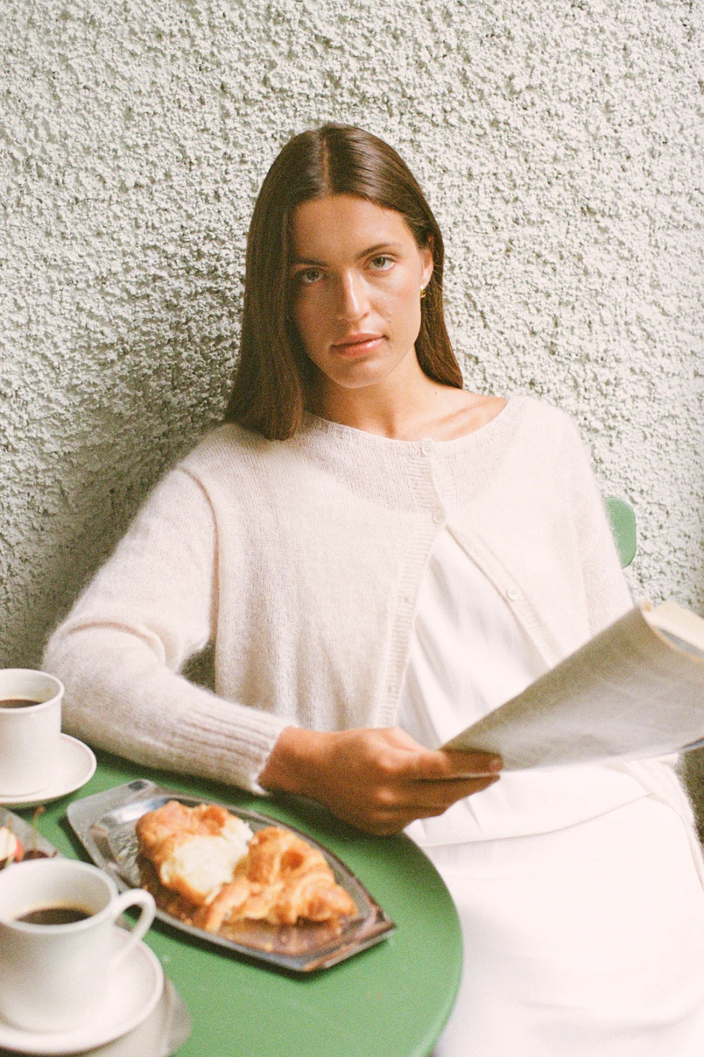 Fleur Cardigan - Creme