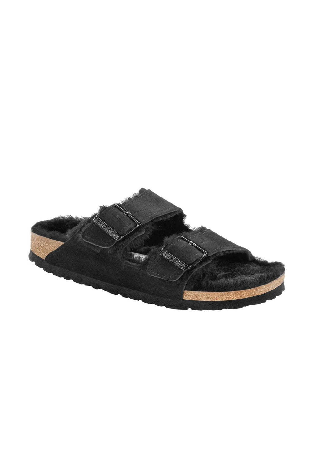Arizona Shearling Black Suede Leather/Shearling - Narrow