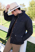 Men's Tarcutta Waxed Cotton Jacket - Navy