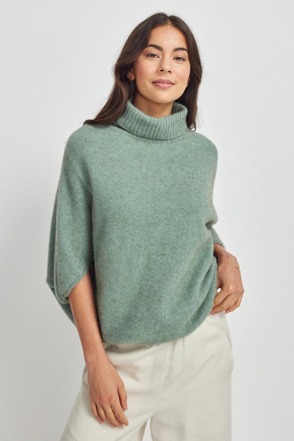 Air Cape Sweater - Eggshell