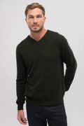 Men's Cassum V-Neck Sweater - Turtle