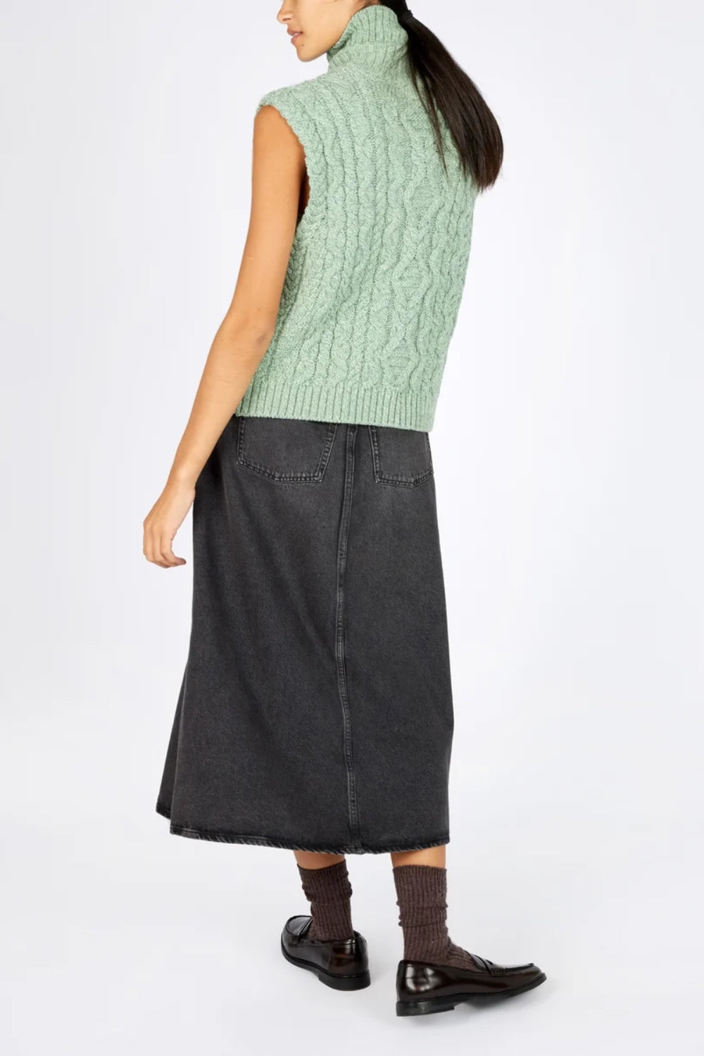 Fia Polo Vest - Sage Marl