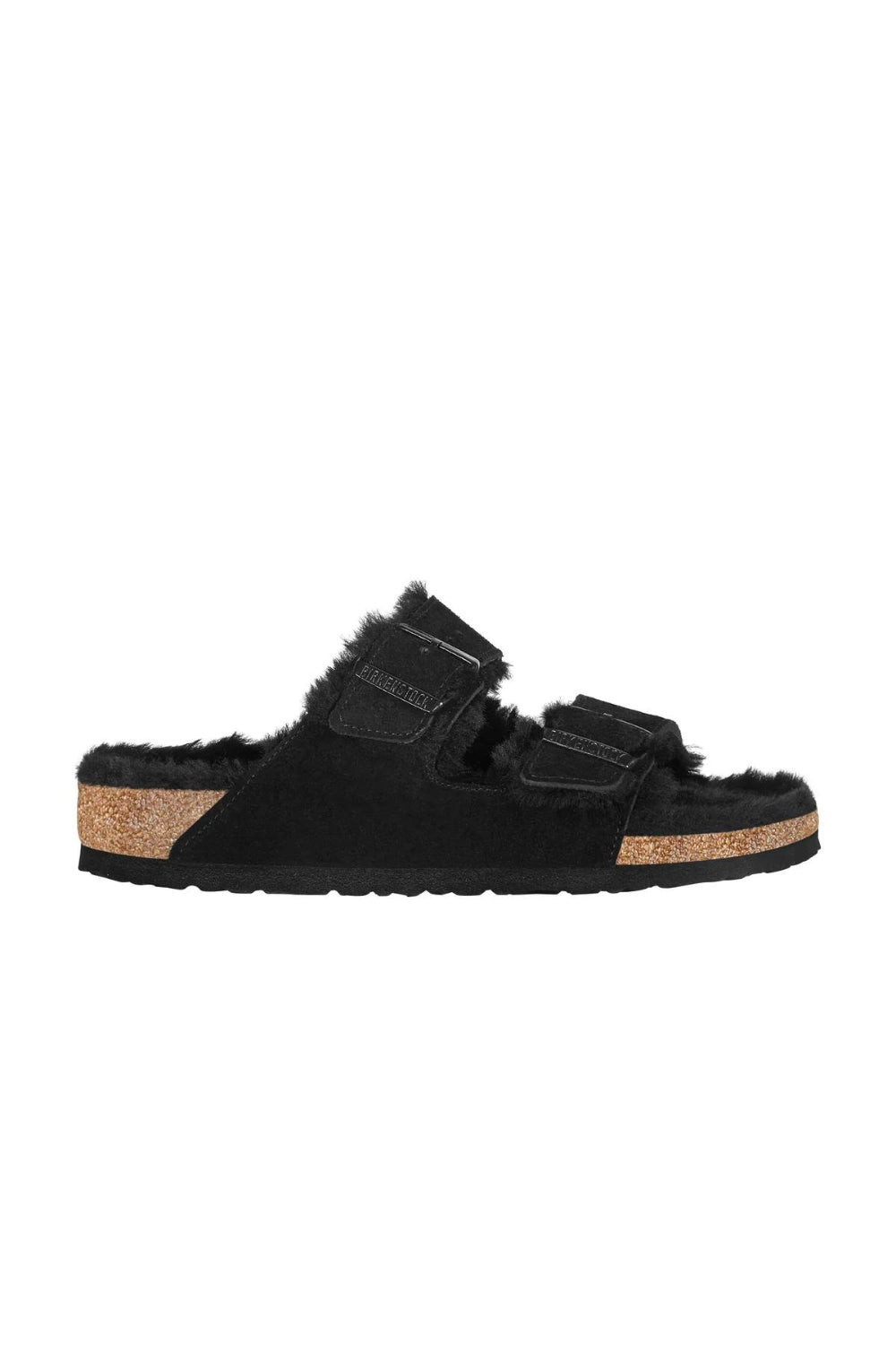 Arizona Shearling Black Suede Leather/Shearling - Narrow