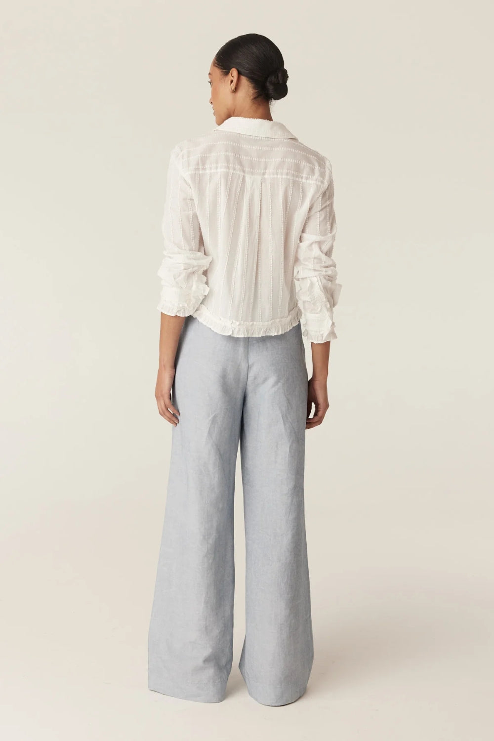 Corso Cotton Dobby Blouse - White