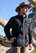 Men's Tarcutta Waxed Cotton Jacket - Navy